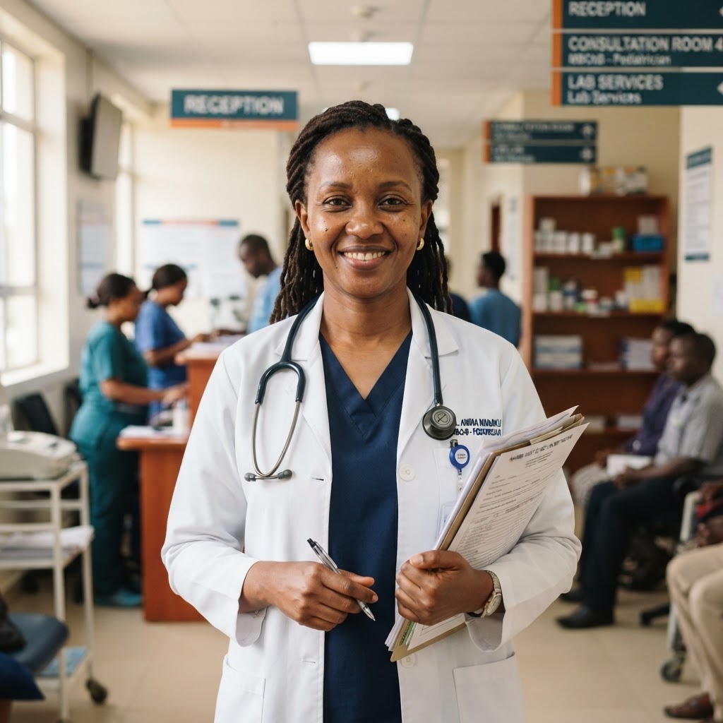 Njambi Kariuki, a satisfied patient who received dental care at Gaboose Medical Centre