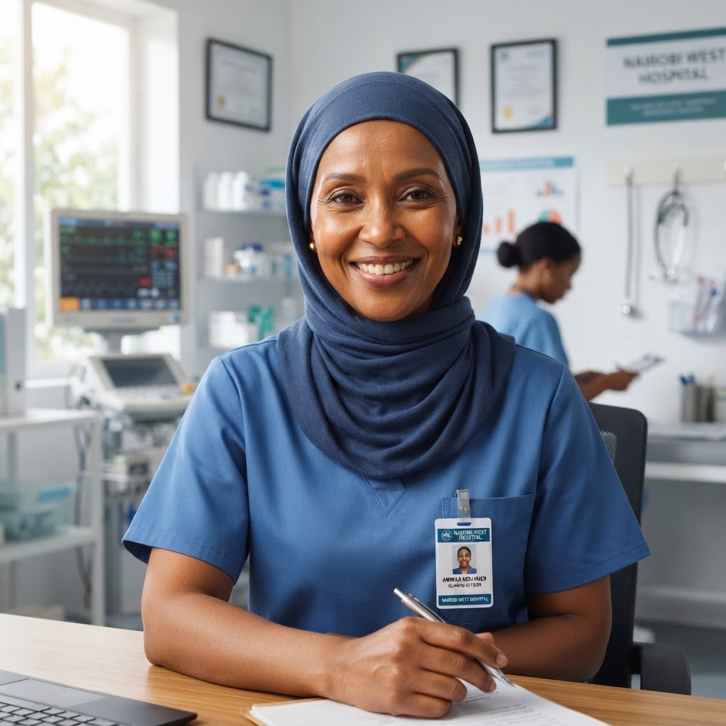 Fatuma Hassan, a Kenyan woman patient who received ultrasound scanning services